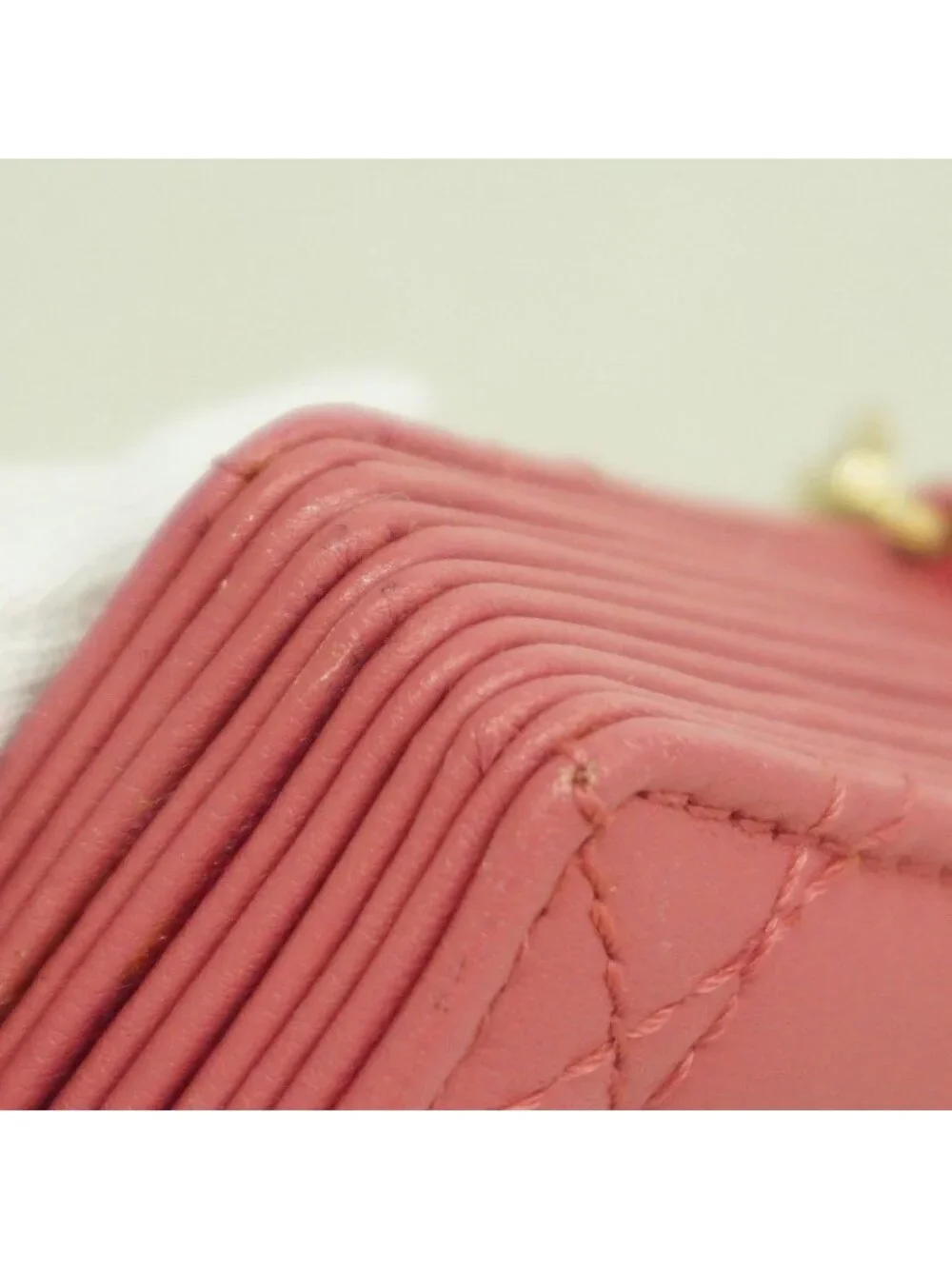Dior Card Case Cannage Leather Pink Champagne Gold